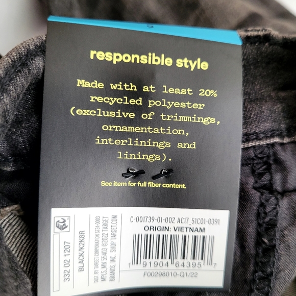 NWT Girl's Art Class Brand Black Medium Wash Skinny Jeans - Picture 12 of 16